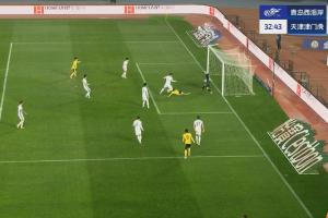 xingkong.com-不减当年!张修维风骚外脚背直塞+门前抢点破门,西海岸1-1津门虎
